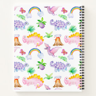 cute dinosaurs notebook