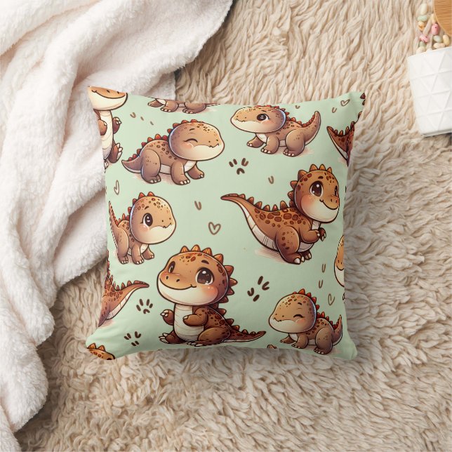 Cute Dinosaurs Nursery Cushion (Blanket)