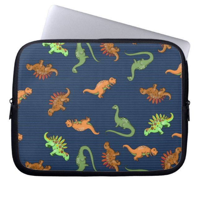 Cute Dinosaurs Pattern Laptop Sleeve (Front)
