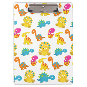 Cute Dinosaurs, Pattern Of Dinosaurs, Baby Dino Clipboard