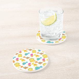 Cute Dinosaurs, Pattern Of Dinosaurs, Baby Dino Coaster