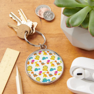 Cute Dinosaurs, Pattern Of Dinosaurs, Baby Dino Key Ring