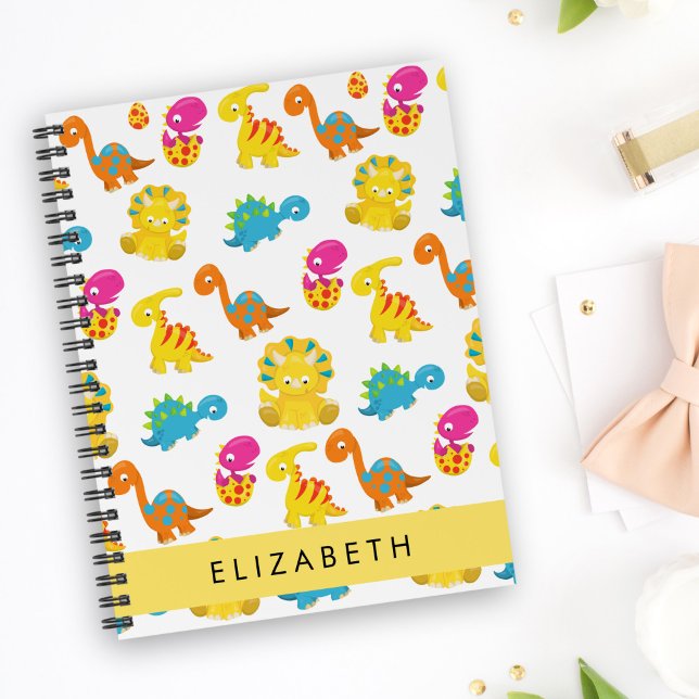 Cute Dinosaurs, Pattern Of Dinosaurs, Your Name Planner (Creator Uploaded)