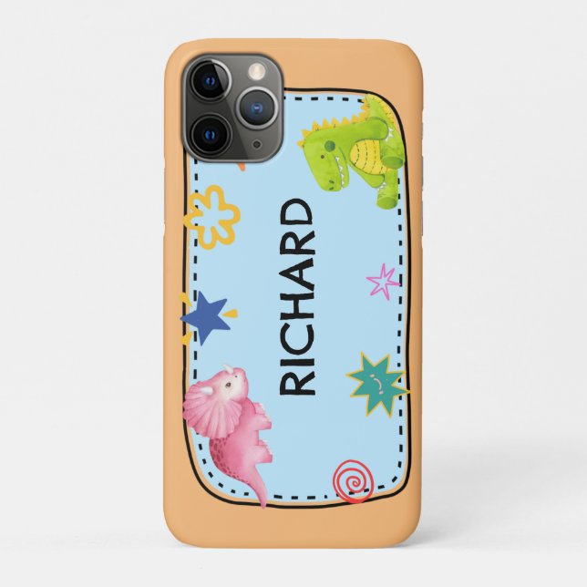 Cute Dinosaurs Personalised Case-Mate iPhone Case (Back)