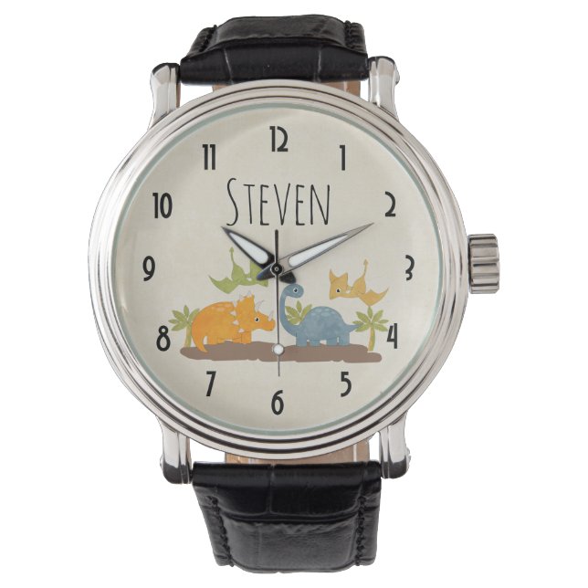 Cute Dinosaurs Prehistoric Wildlife Watch (Front)