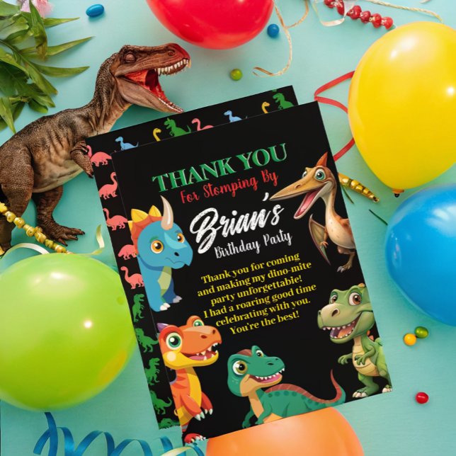Cute Dinosaurs roar Boy Birthday  Invitation (Creator Uploaded)