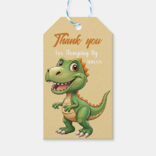 Cute Dinosaurs roar Boy Birthday party Gift Tags