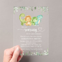 Cute Dinosaurs, T-Rex, Jurassic, Baby Shower