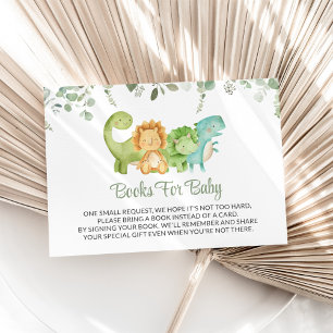 Cute Dinosaurs, T-Rex, Jurassic, Books For Baby Enclosure Card