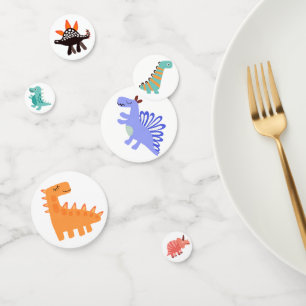 Cute Dinosaurs themed birthday party  Confetti