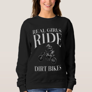 Cute Dirt Bike For Girls Motocross Bike Racer Ride Sweatshirt