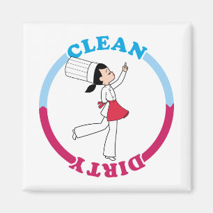 Cute Dirty Clean Magnet for dishwasher