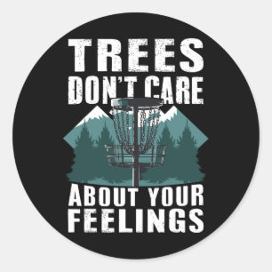 Cute Disc Golf Design Disc Golf Player Classic Round Sticker