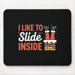 Cute Disc Golf Quote Slide Inside Chains Ultimate  Mouse Pad