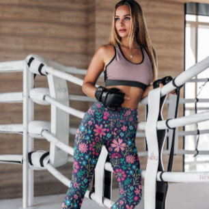 Cute Ditzy Floral Patterned Leggings