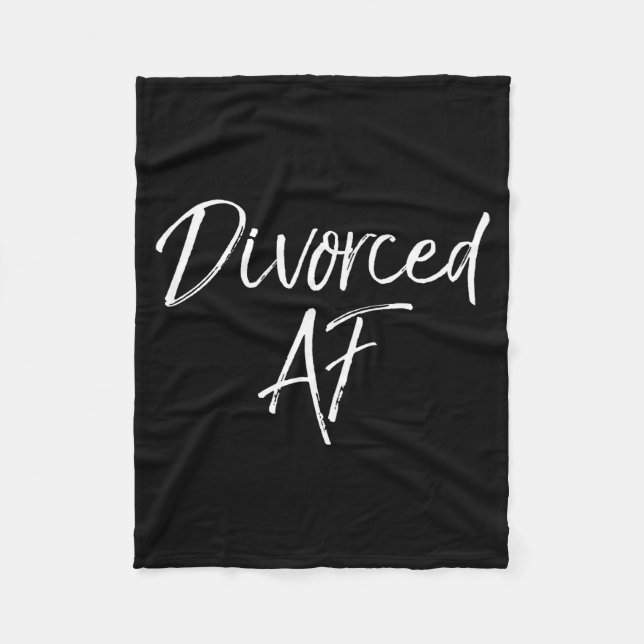 Cute Divorce Gift For Women Funny Divorcee Idea Di Fleece Blanket (Front)