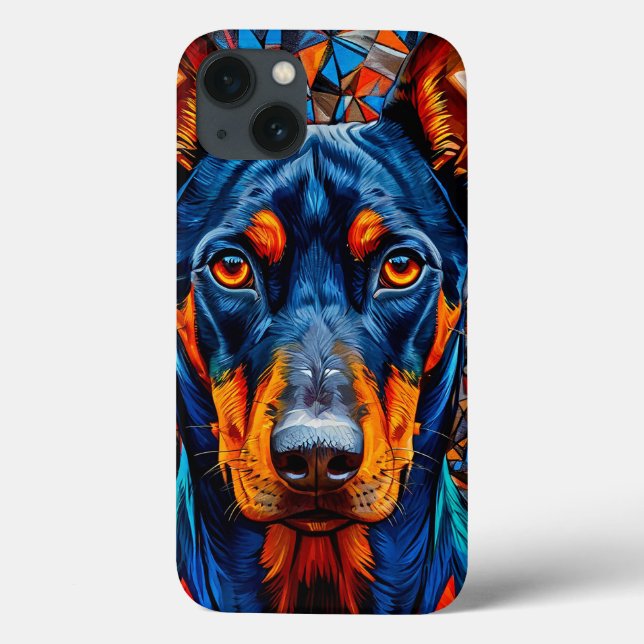 Cute Doberman dog Case-Mate iPhone Case (Back)