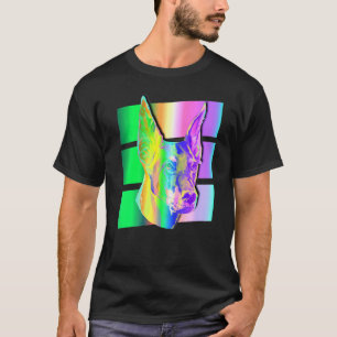Cute Doberman Dog Colourful Animal T-Shirt