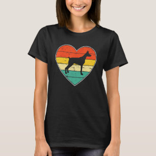 Cute Doberman Dog Lover Valentine's Day Funny Dog  T-Shirt