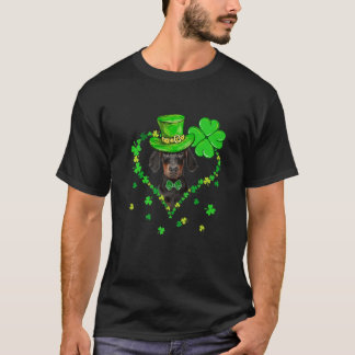 Cute Doberman Saint Patrick's Day Dogs Dad Mum T-Shirt