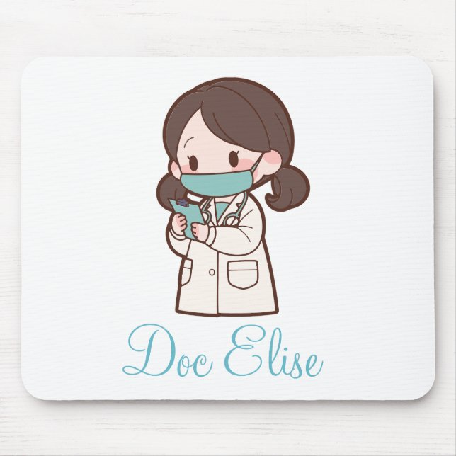  Cute Doctor Appreciation Gift Name Personalised  Mouse Pad (Front)