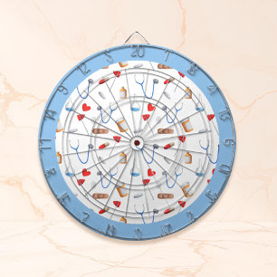 Cute Doctor Medicine Elements Dartboard
