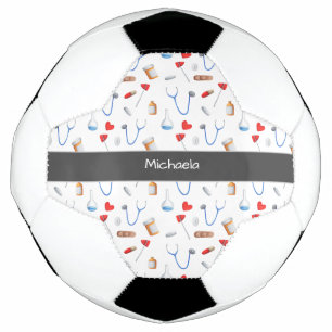 Cute Doctor Nurse Medicine Clinic Equipment Heart Soccer Ball