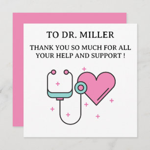 Cute Doctor Thank You Card