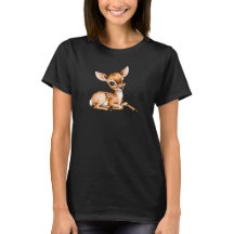 Cute Doe Chilling Out T-Shirt, Deer Lover Gift,