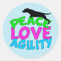 Cute Dog Agility Blue