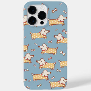 Cute Dog and Bone Seamless Pattern Case-Mate iPhone 14 Pro Max Case