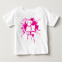 Cute Dog and Cat Best Friends Pink Paint Splatter