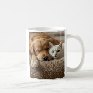 Cute Dog and Cat Coffee Mug – Cozy Pet Lovers Gift