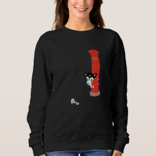 Cute Dog And Japanese Post Box Snail Mail Sweatshirt