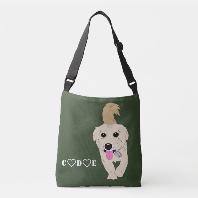 Cute dog animal crossbody bag (Front)