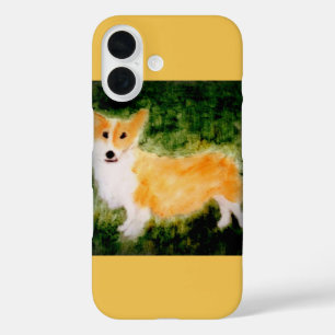 Cute Dog Art Corgi iPhone 16 Case