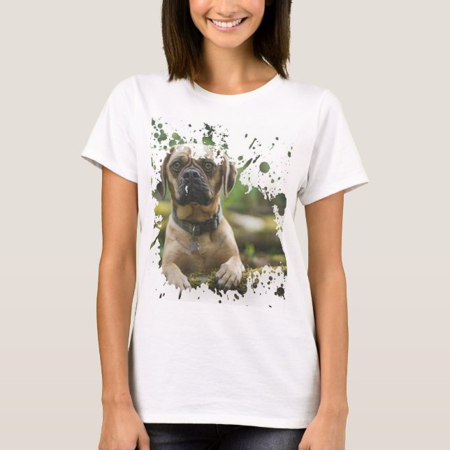 Cute Dog Artwork T-Shirt (Front)