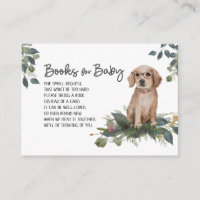 Cute Dog Baby Shower Book Request