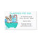 Cute Dog Bath Green Pet Groomer Business Card