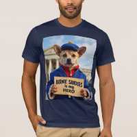 Cute Dog Bernie Sanders Is My Hero Sweatshirt