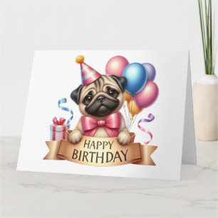 Cute Dog Birthday Card