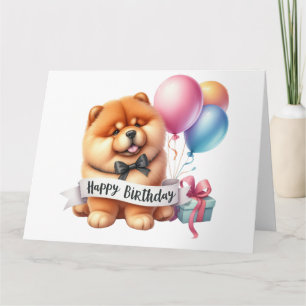 Cute Dog Birthday Card