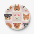Cute dog breed pink pattern