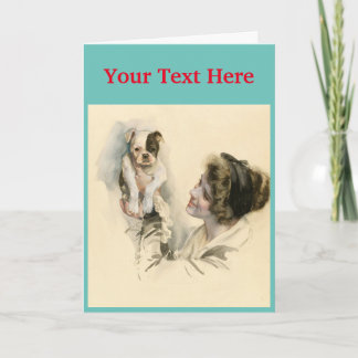 Cute dog card