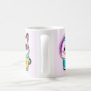 Cute dog cat mug