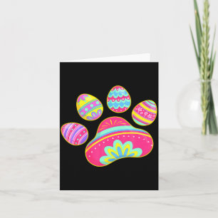 Cute dog cat paw easter egg girls womens t shirt card