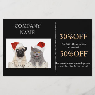 Cute dog cat pet sitter animal sitter pet groomer flyer