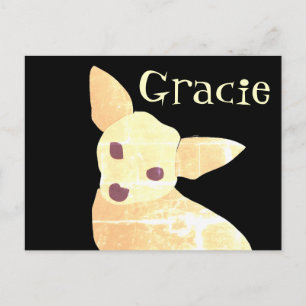 Cute Dog Chihuahua Fun Whimsical Postcard