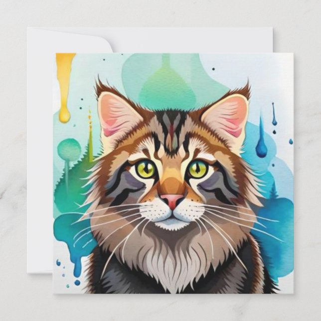 Cute dog close up mini clipboard invitation (Front)