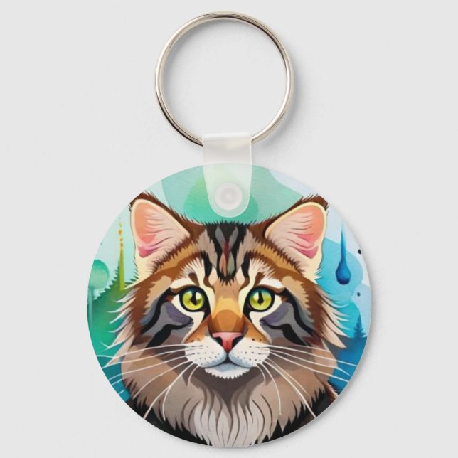 Cute dog close up mini clipboard key ring (Front)